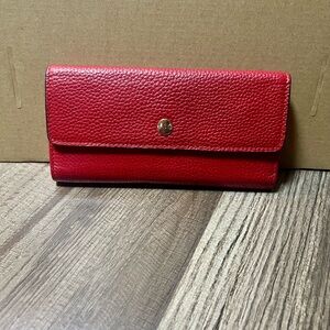 Lodis Kate Red trifold red Leather Wallet